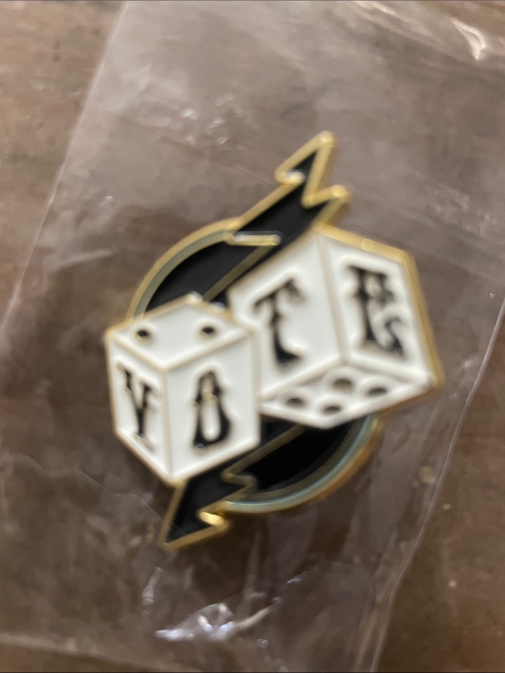 Dead and Company Enamel Dice Pin -VOTE Las Vegas 2024 show at the sphere